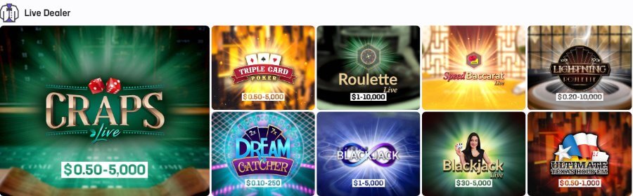 Hard Rock Bet Casino Live Dealer Games