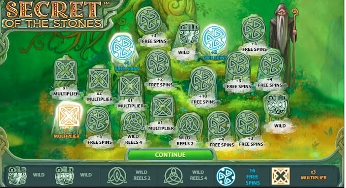 Secret of the Stones Slot Features