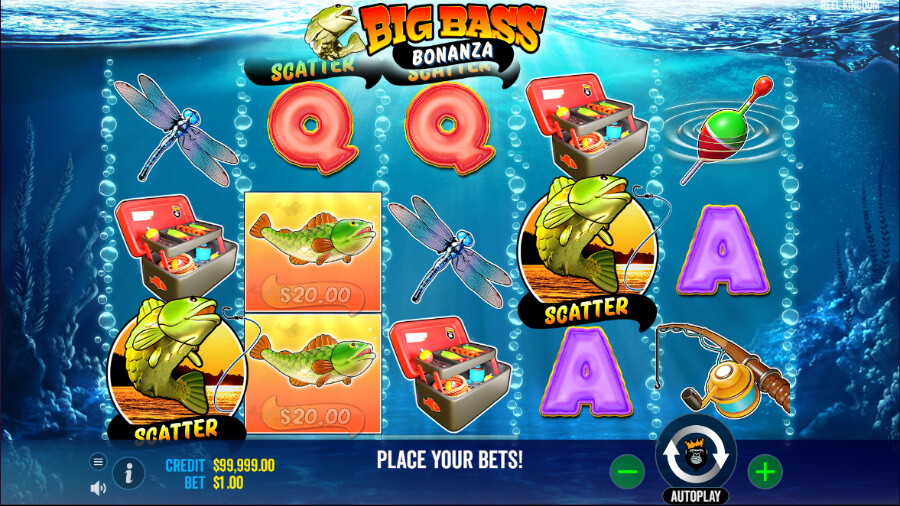 Big Bass Bonanza Slot Reels - ACG