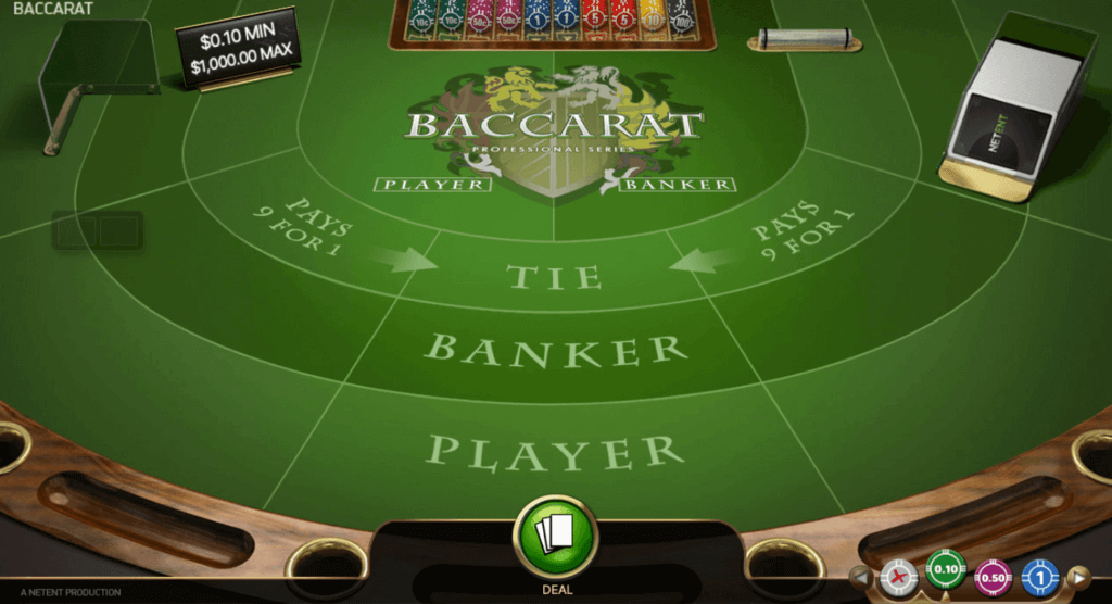 Online Baccarat from NetEnt
