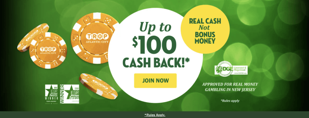 Tropicana Casino Cashback Casino Bonus